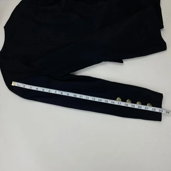 ESCADA Margaretha Ley Vintage Navy Blue Padded Shoulder Jacket/Blazer Size 36 - Picture 9 of 9